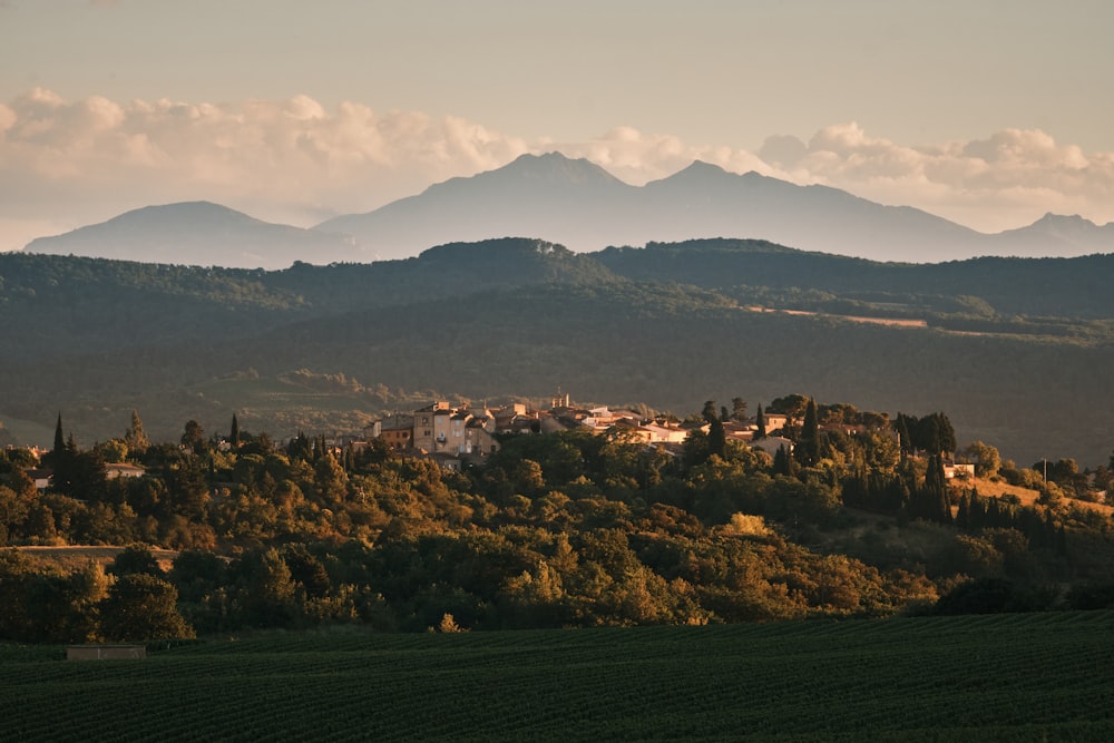 a town in the valley