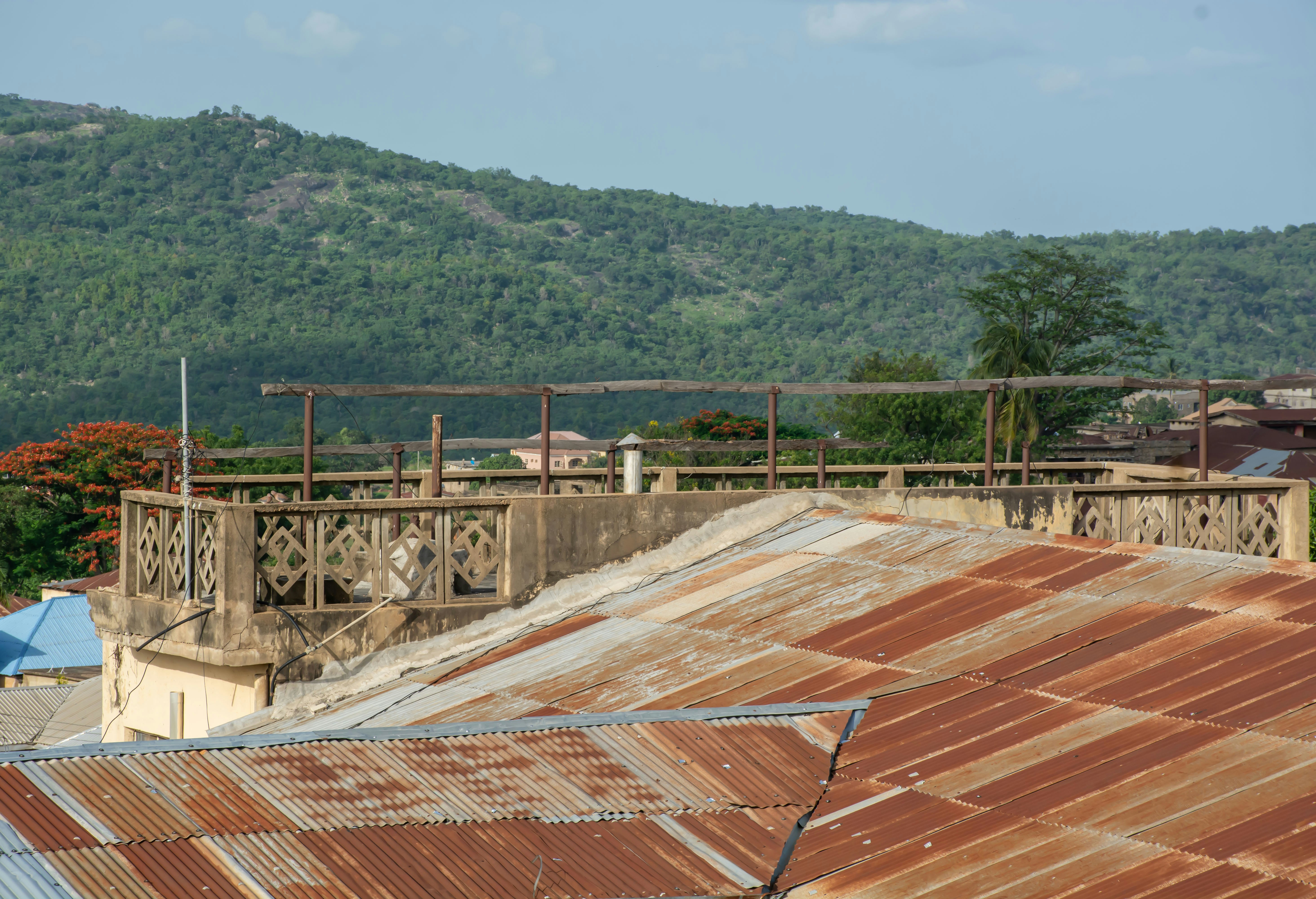 Ibadan rusty rooftops hills