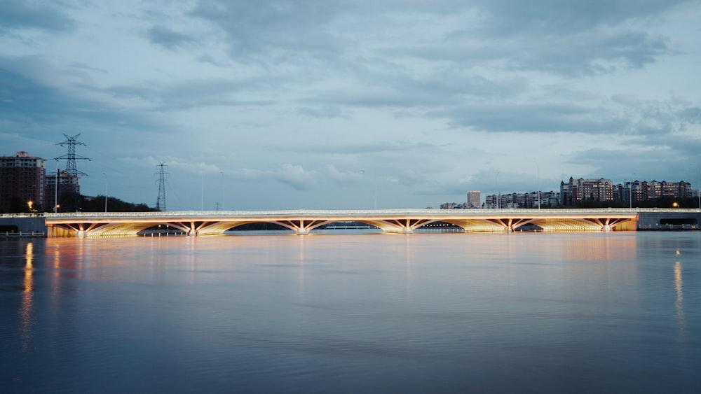 a bridge over a body of water