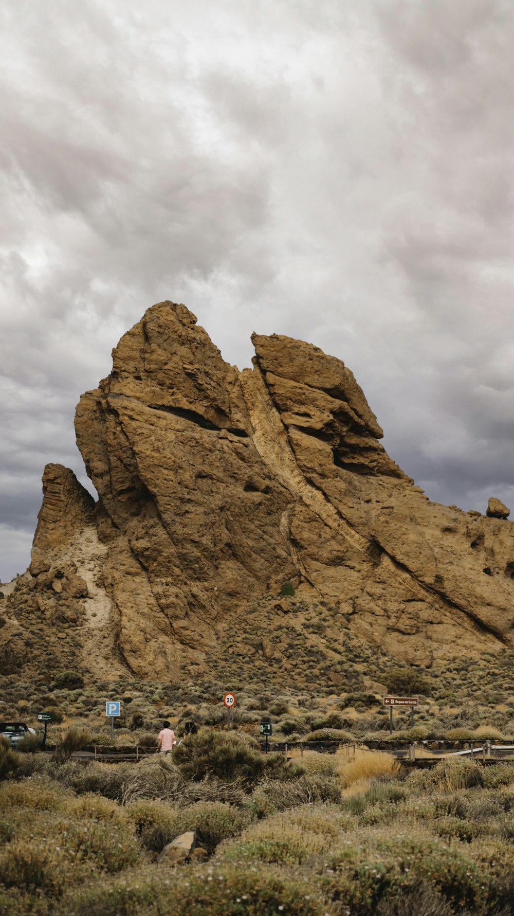 a large rock formation