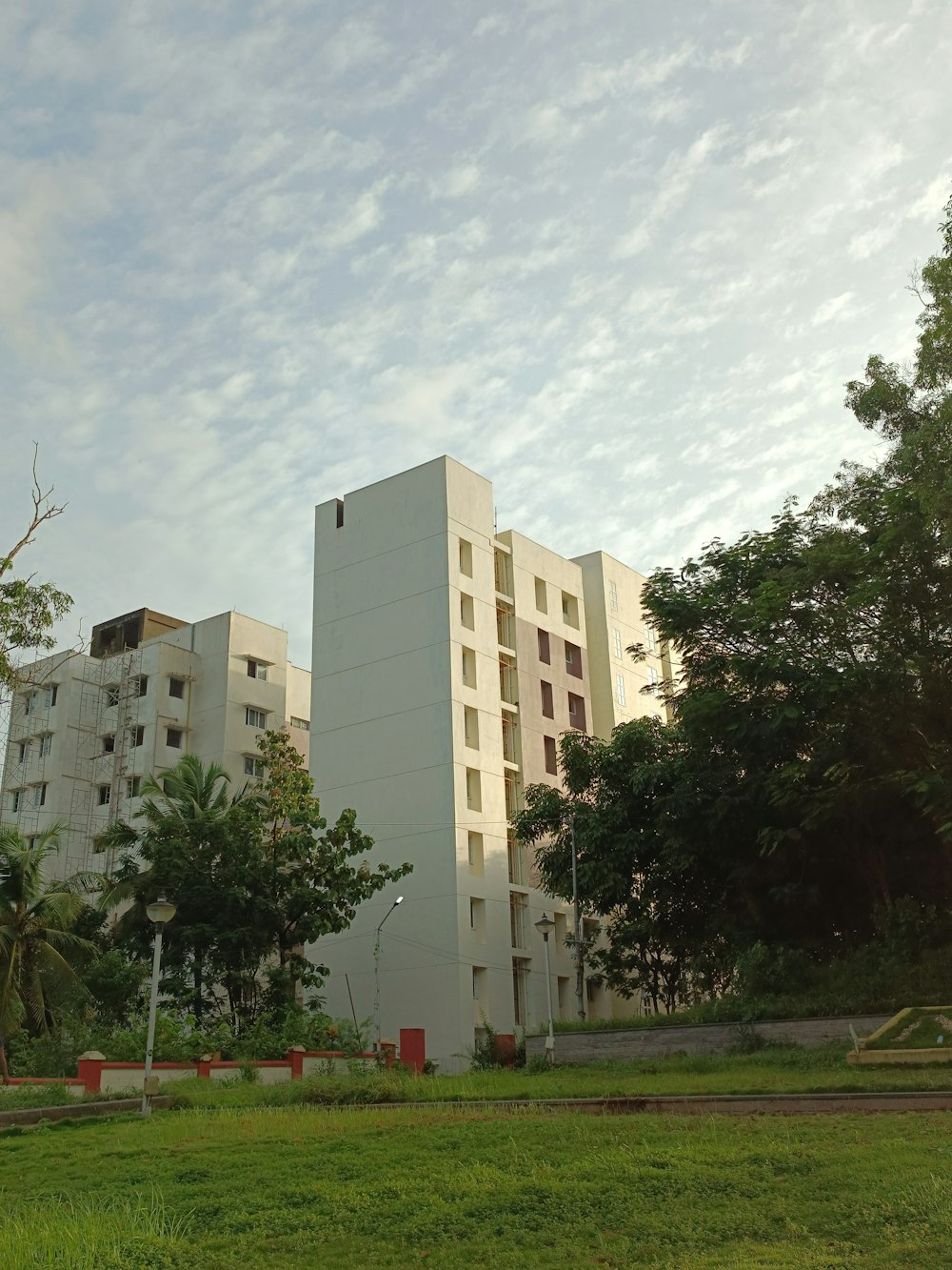 a building with trees in front of it