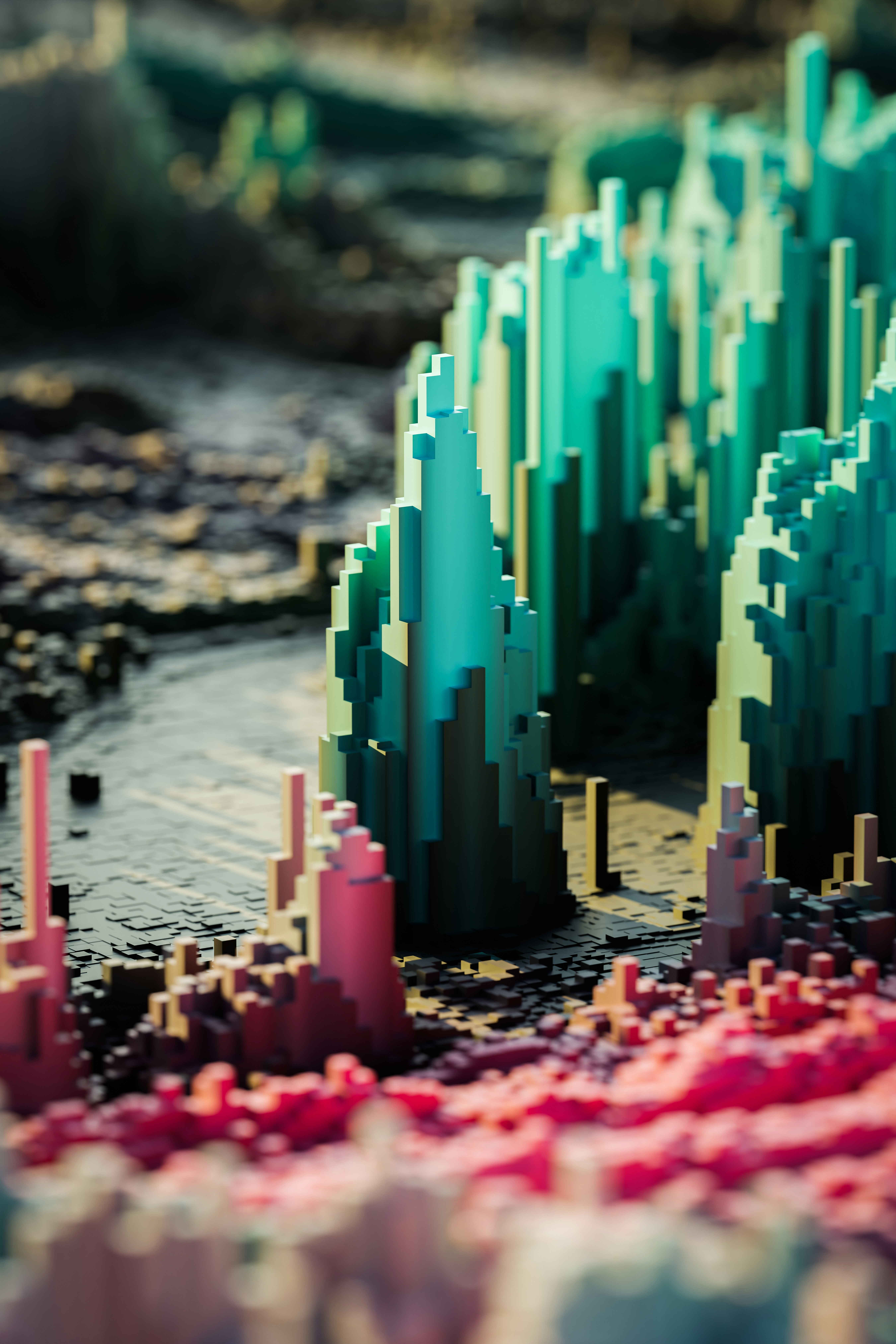 voxel landscape wallpaper, wallpaper, Craftsman World Survival Versi Terbaru: Guide & New Features 2