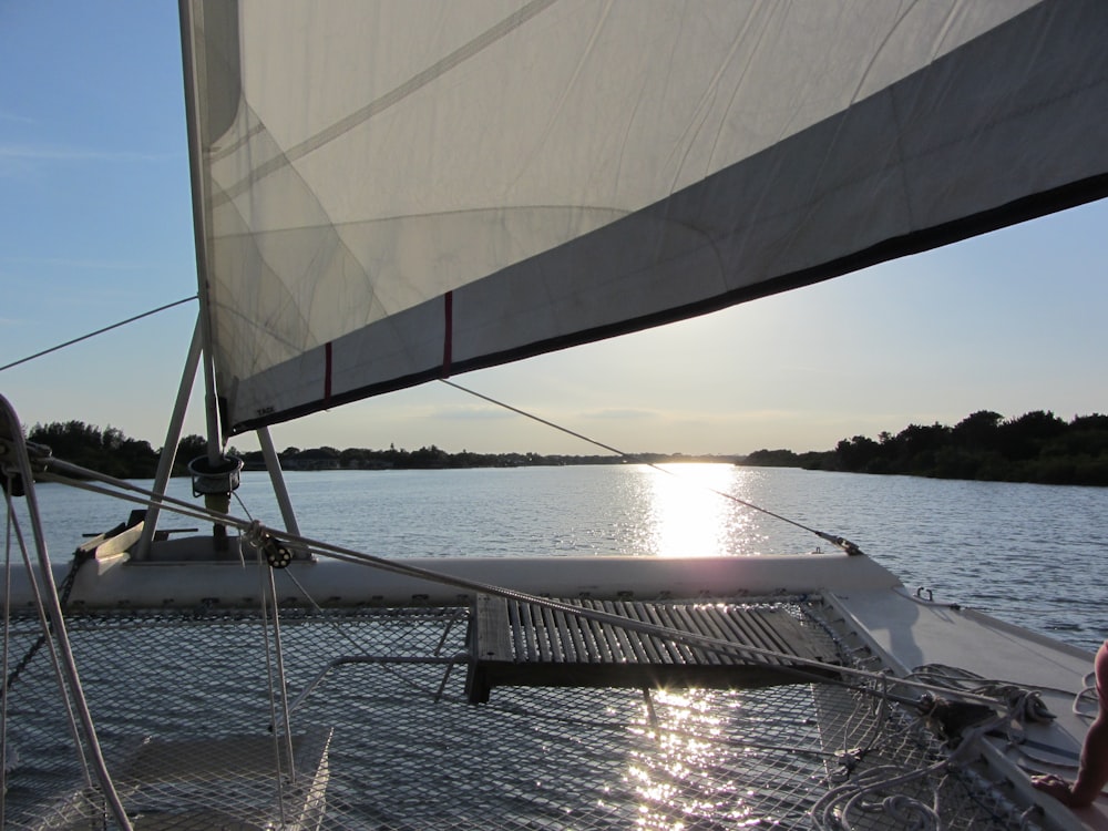 a sailboat on the water