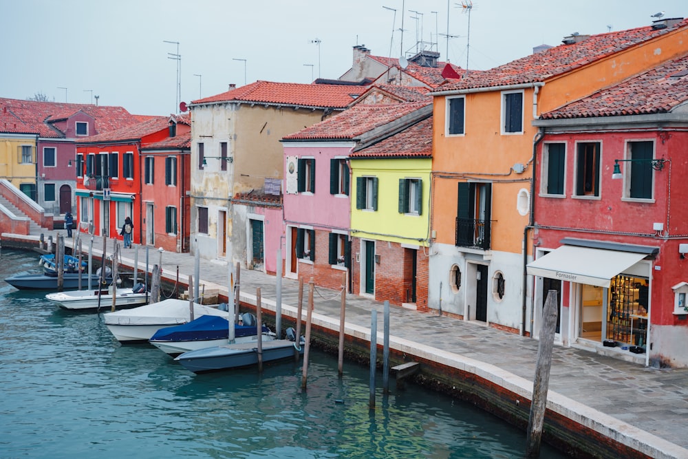 colorful buildings on a dock