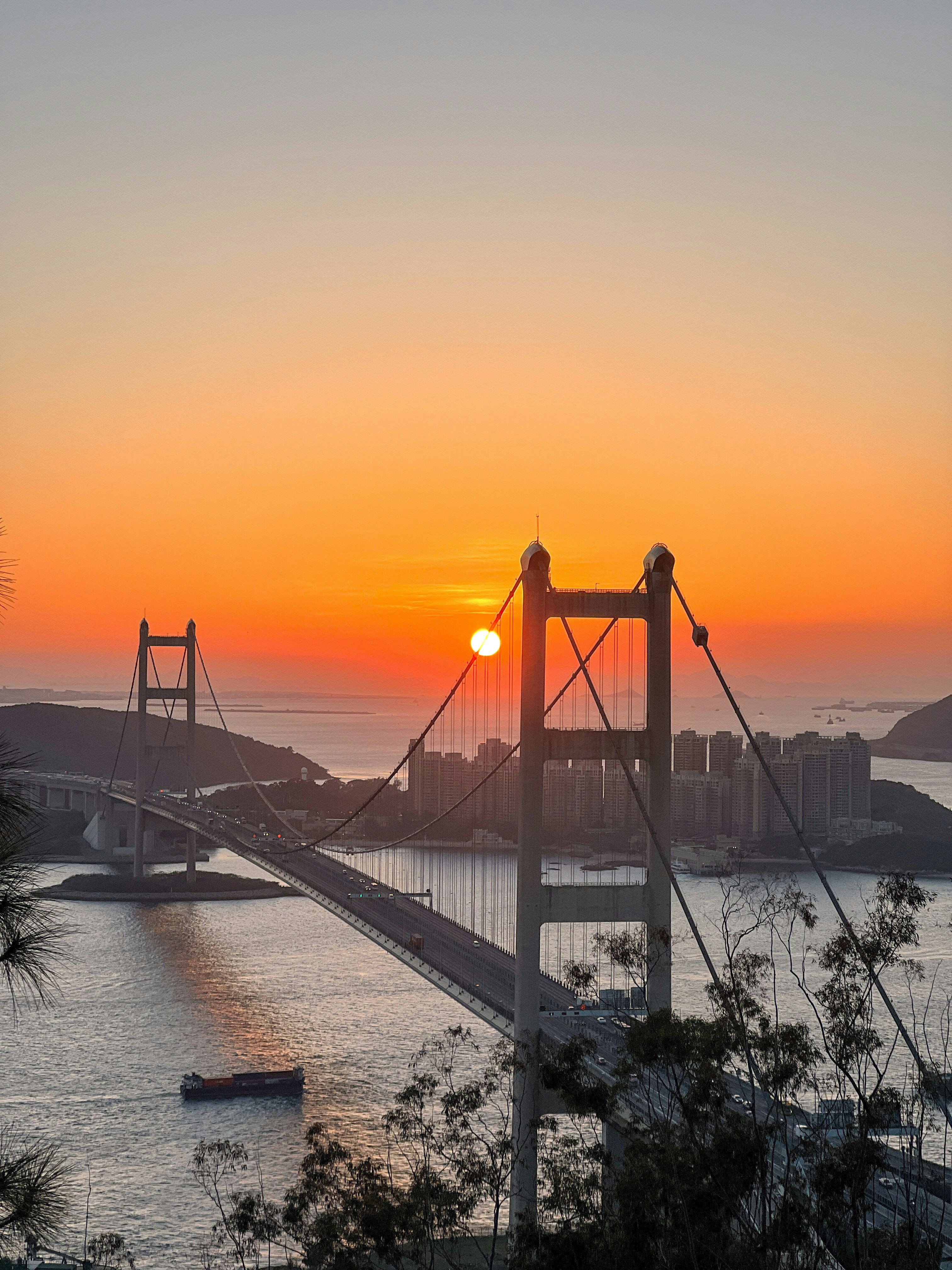 a bridge over a river