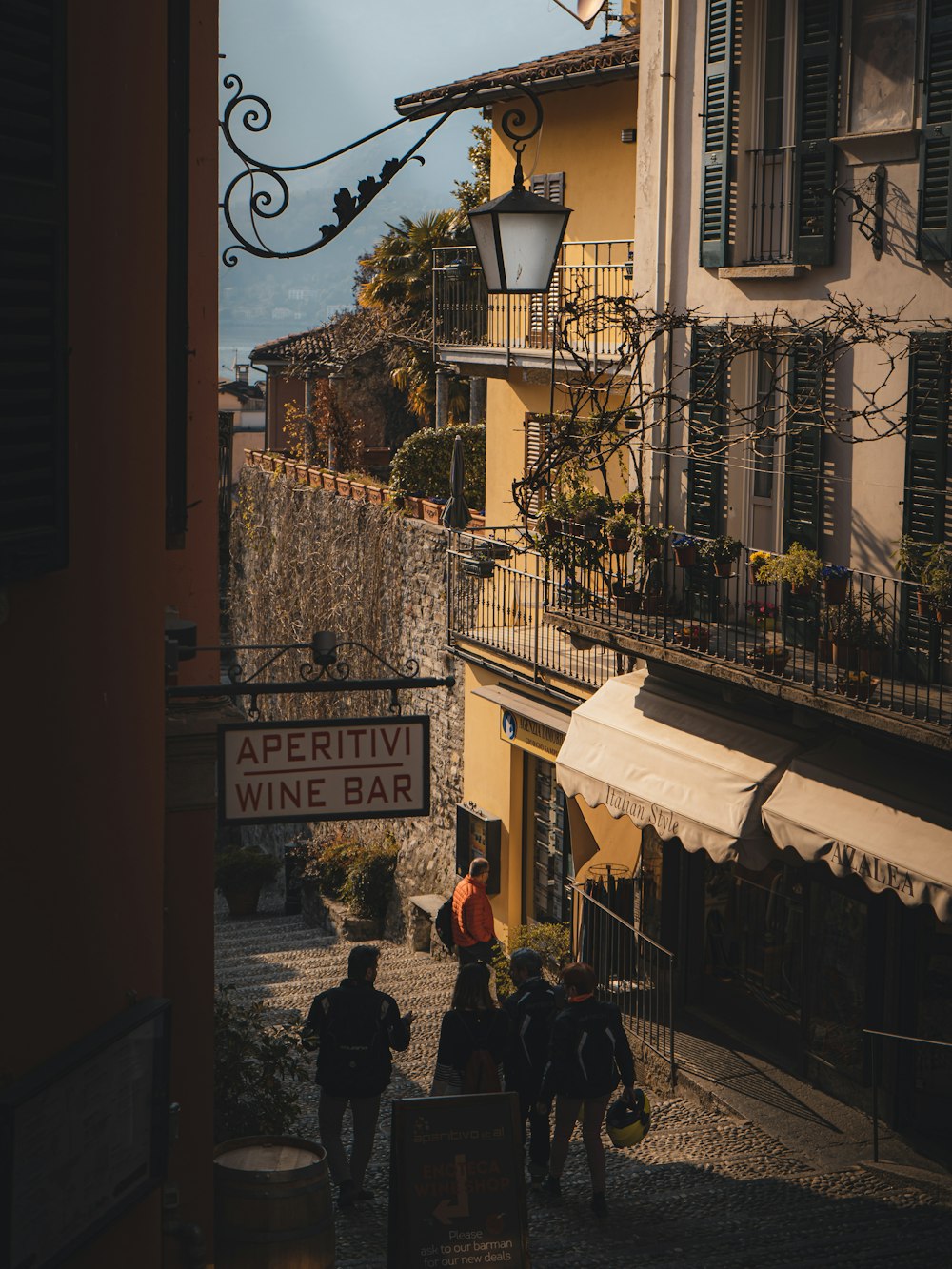 people walking in front of a building