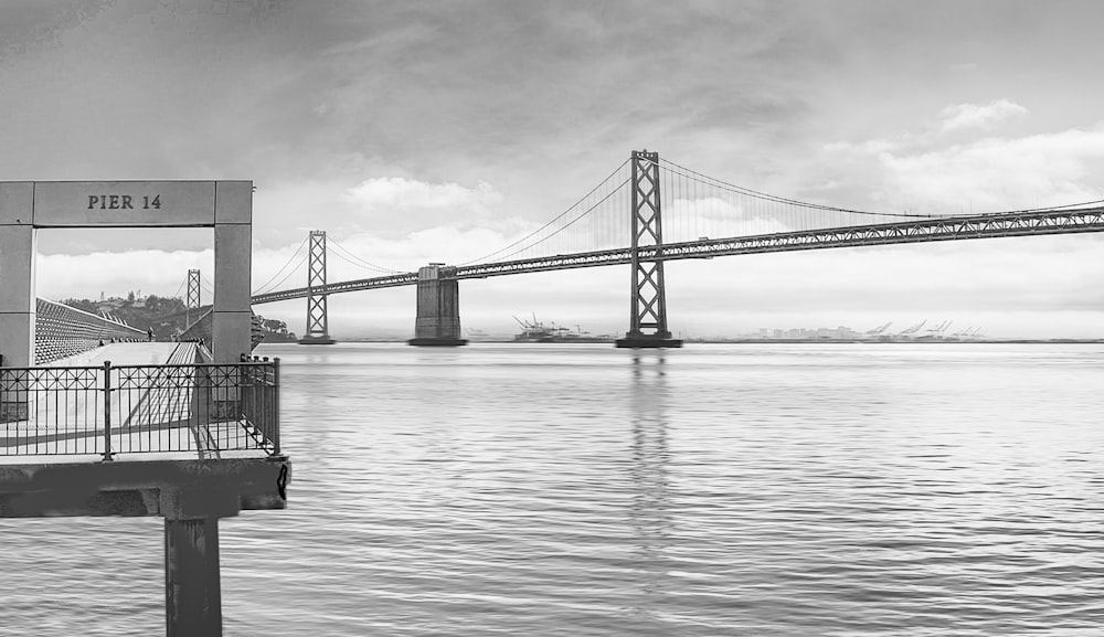 a bridge over water