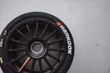 a close up of a car tire