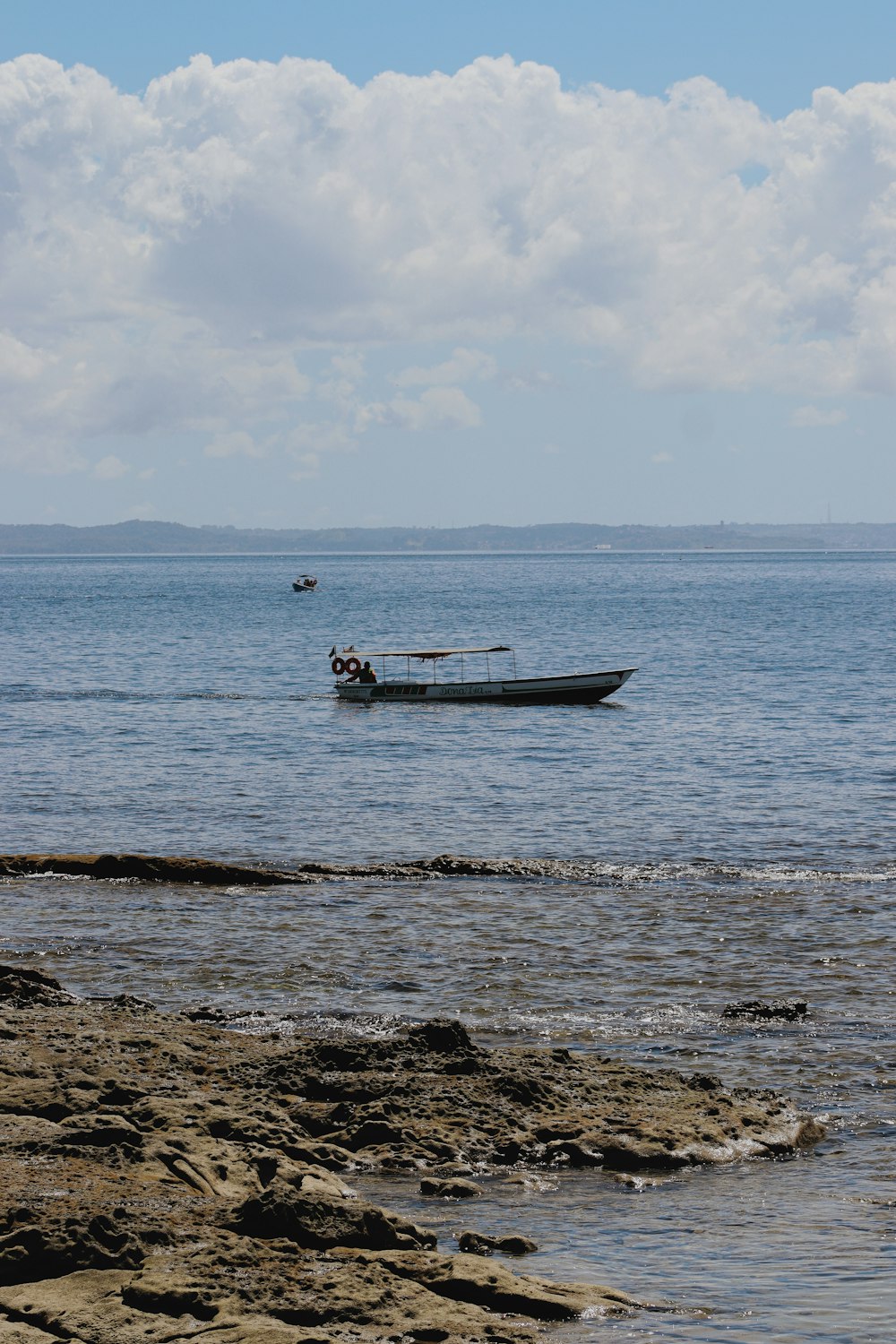 a boat in the water