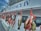 A row of freshly caught fish hanging from hooks on the side of a boat. The name 'CAPT. STACY IV' is prominently displayed on the boat's exterior. Several vibrant red ribbons secure the fish to the hooks, showcasing a variety of fish species against the vessel's white backdrop.