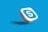 A 3D icon with the letter 'S' in white, encased in a blue cloud-like shape on a white square. It appears to be floating with a shadow cast below it, set against a solid blue background.