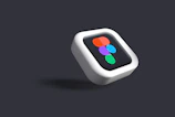 A stylish icon symbolizing creativity and design tools with a glassmorphism effect.