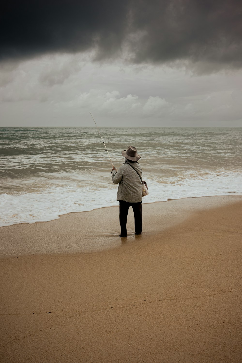 a person on the beach