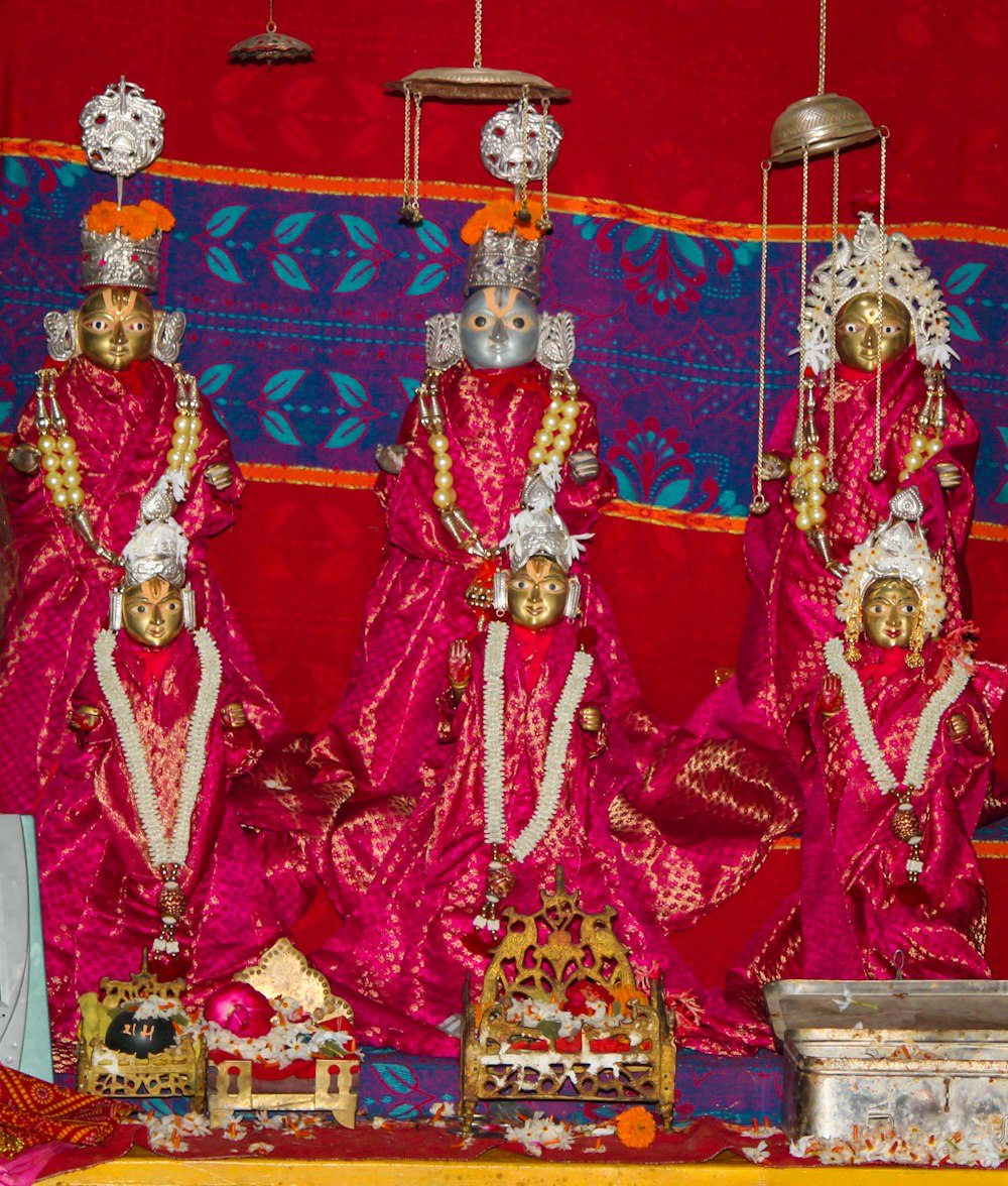 a group of people in traditional dress