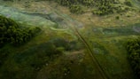 Aerial view of a lush green landscape showcasing advanced terrain mapping.