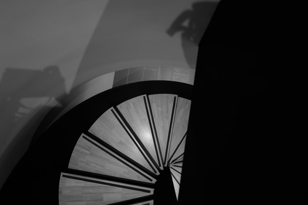 a basketball hoop in a dark room