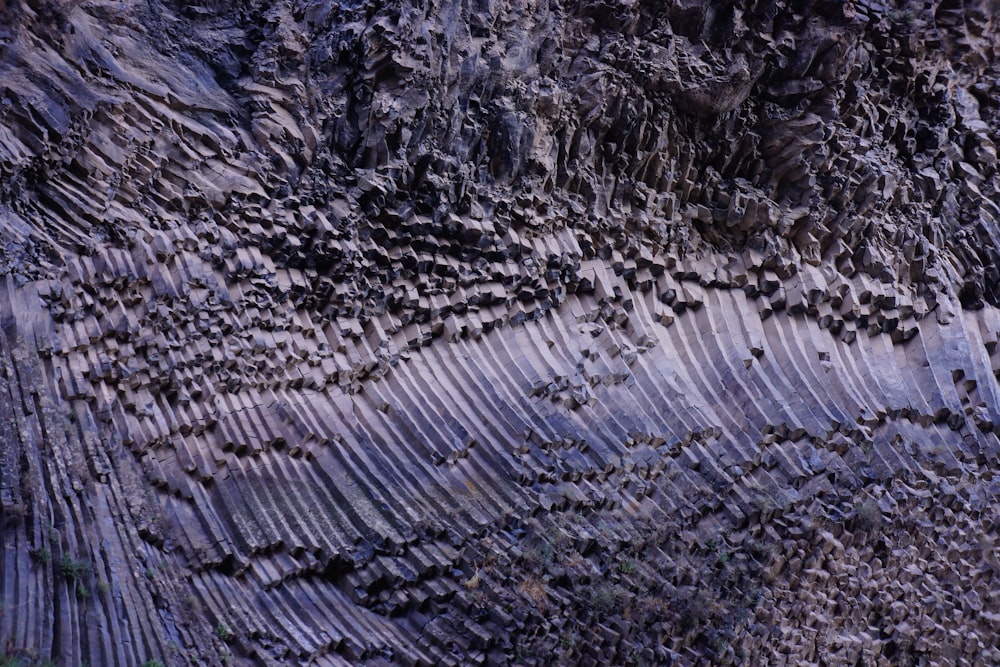 a close up of a rock