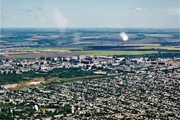 Aerial shot of Buraq City Kharian showcasing its organized layout and greenery.
