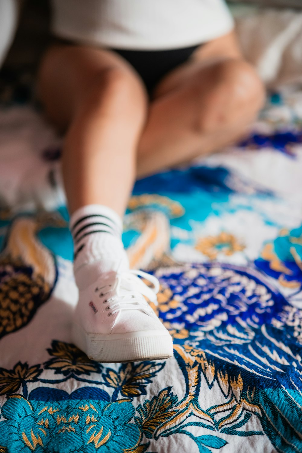 a close-up of a baby's feet