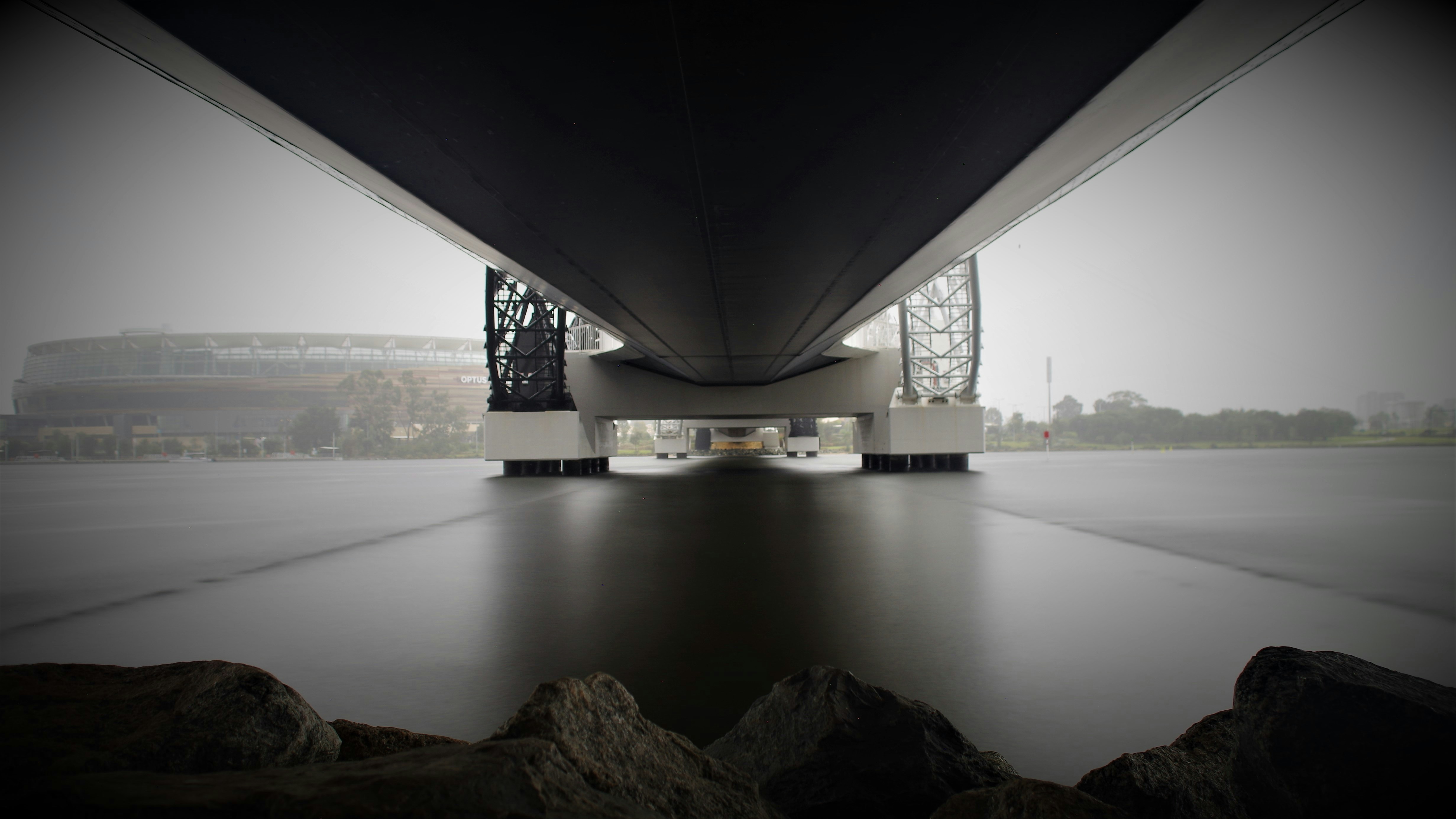 a bridge over a body of water