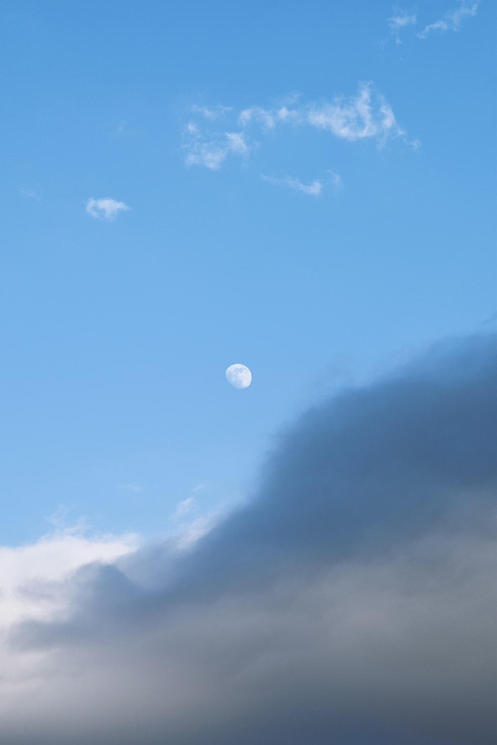 a moon in the sky