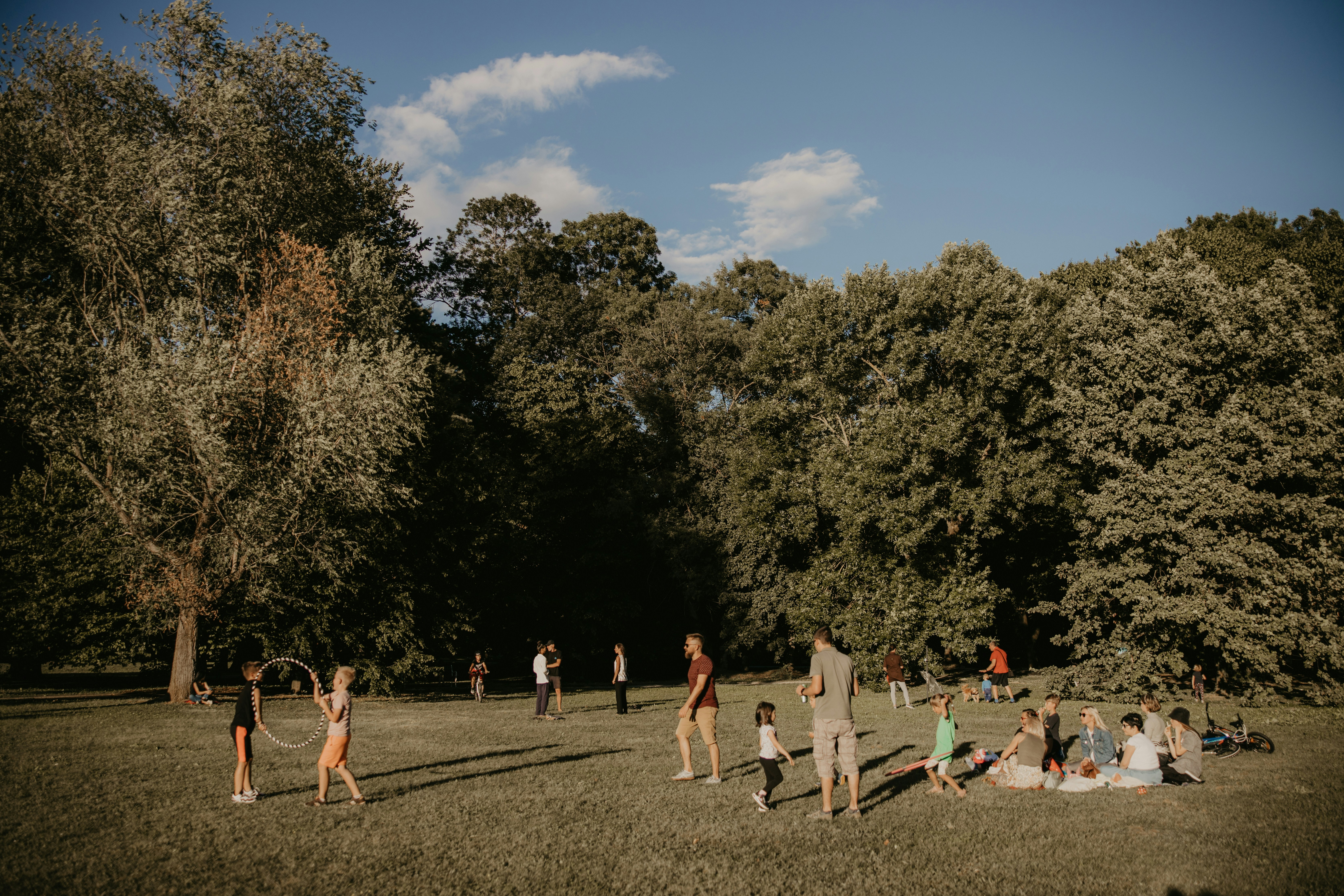 Group of people in park