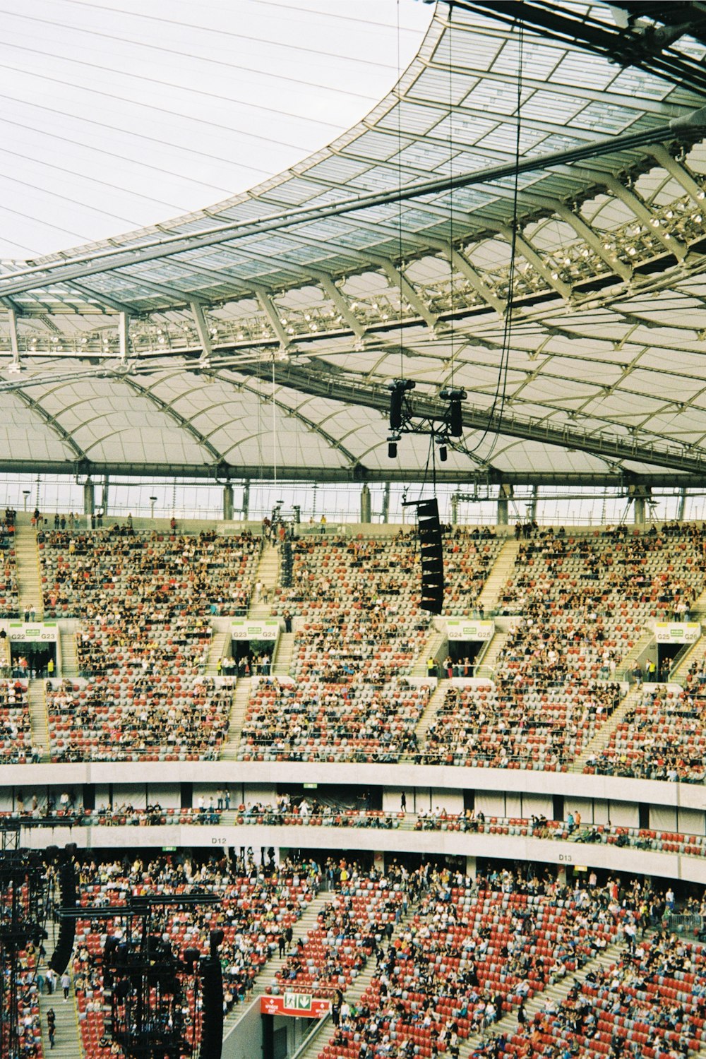 a stadium filled with people