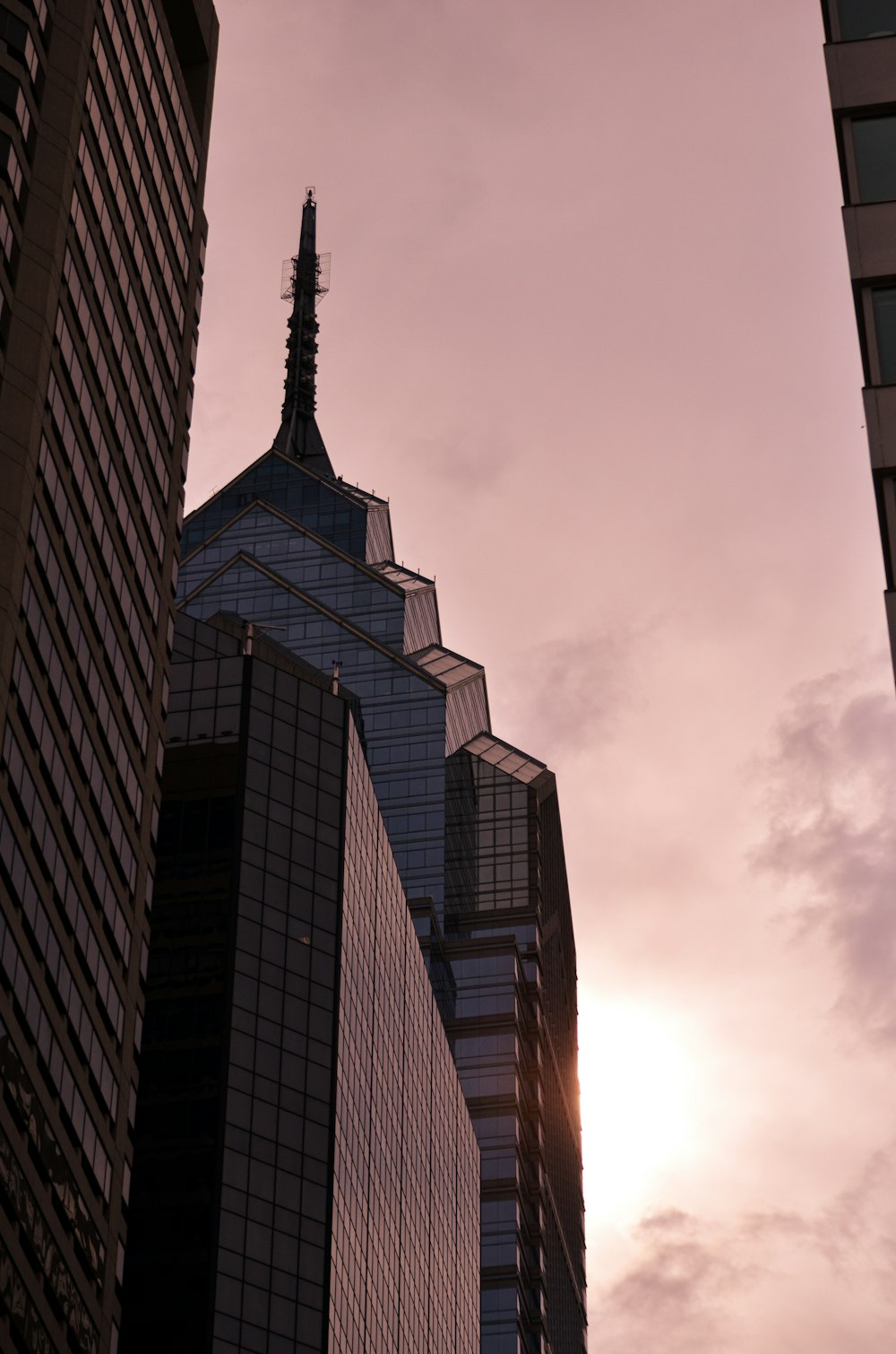 a couple of skyscrapers