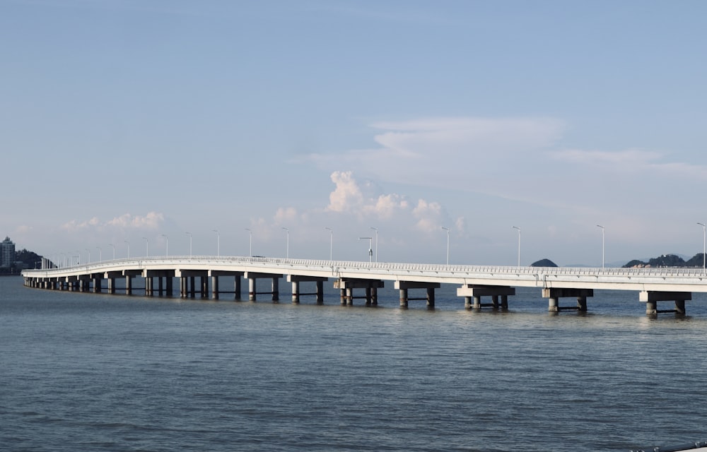 a bridge over water