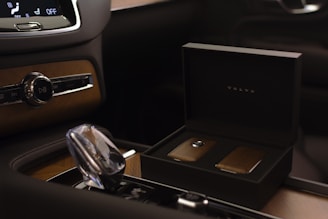 a black rectangular object with a screen
