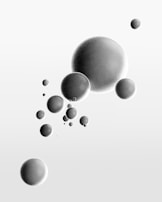 Various sizes of grinding balls used in mineral processing mills.