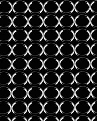 a black and white image of a black and white polka dot background