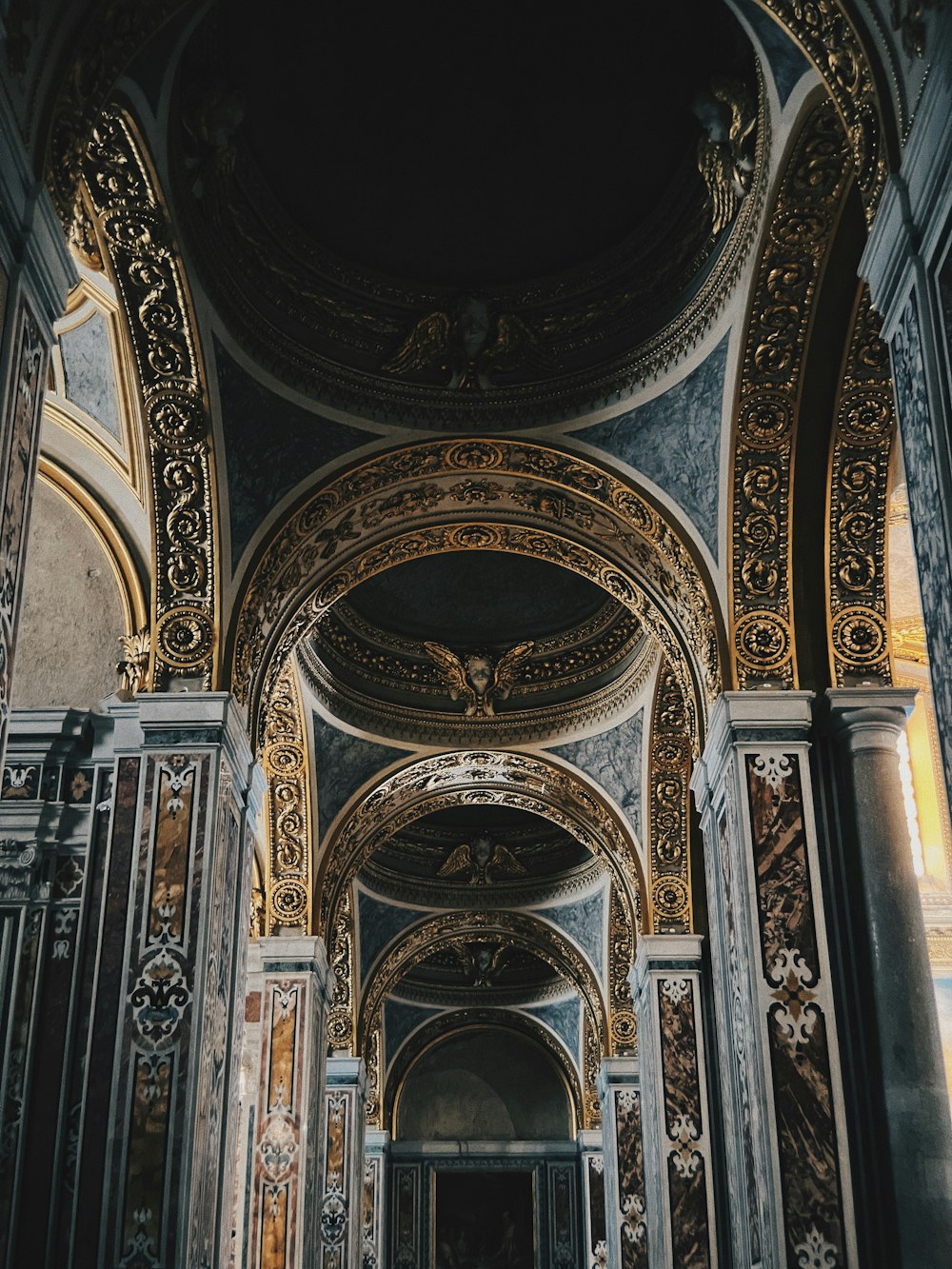 a large ornate building with arched ceilings