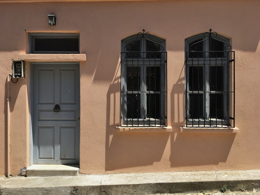 a building with two doors