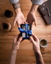 a person holding a phone