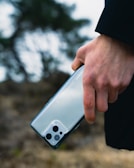 a person holding a cell phone