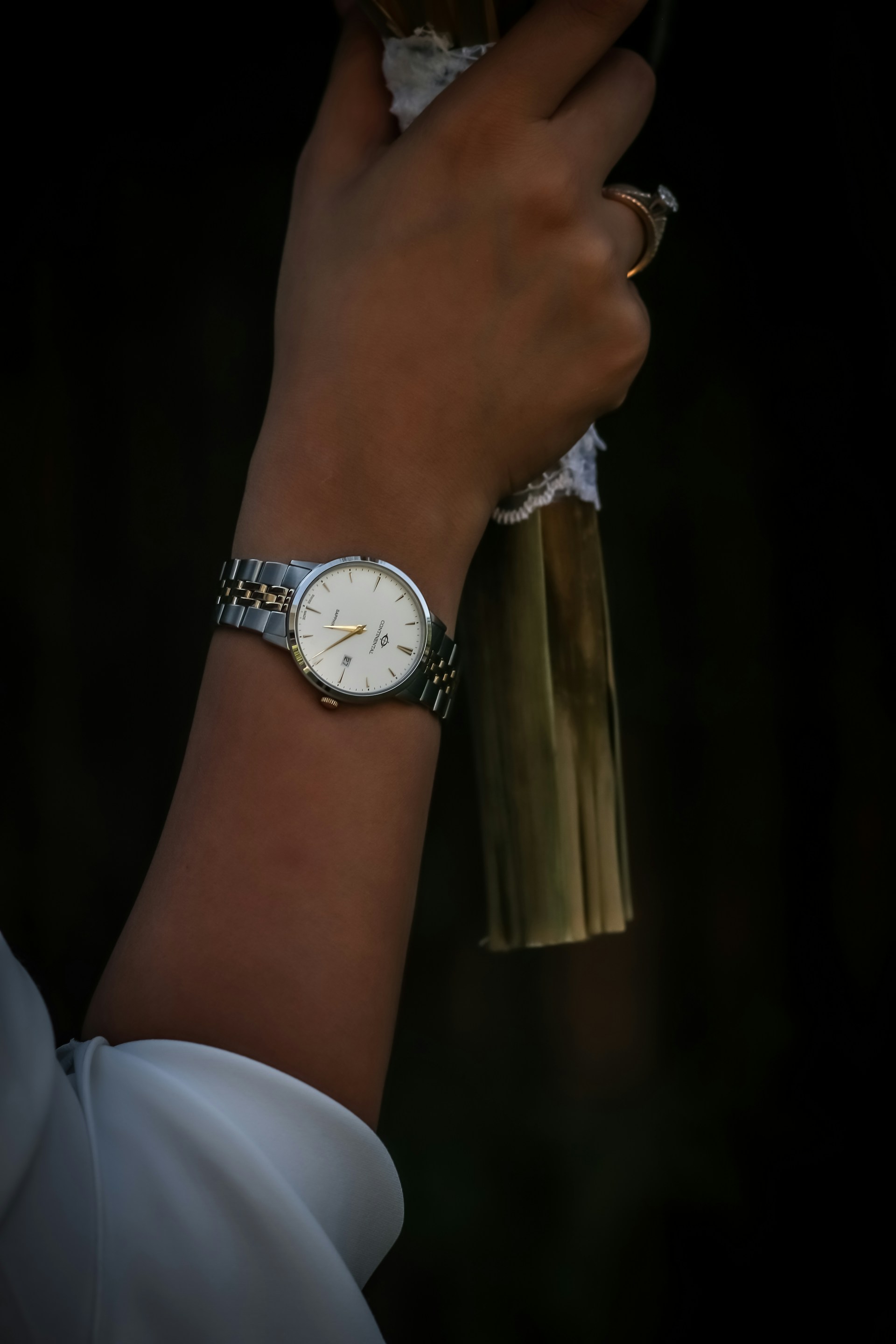 a person wearing a watch