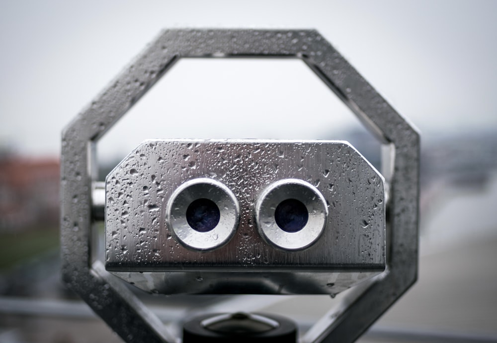 a close up of a speaker