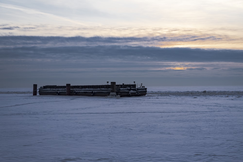 a boat in the water