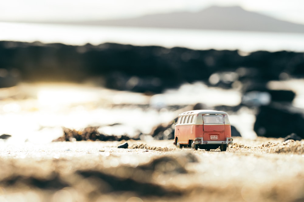 a red car on a road