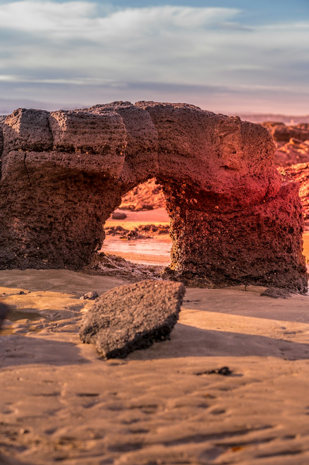 a large rock formation