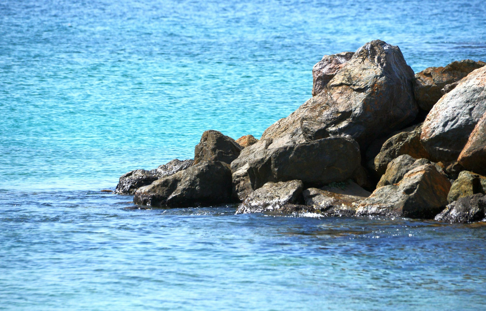 Nature and rocks in a water environment