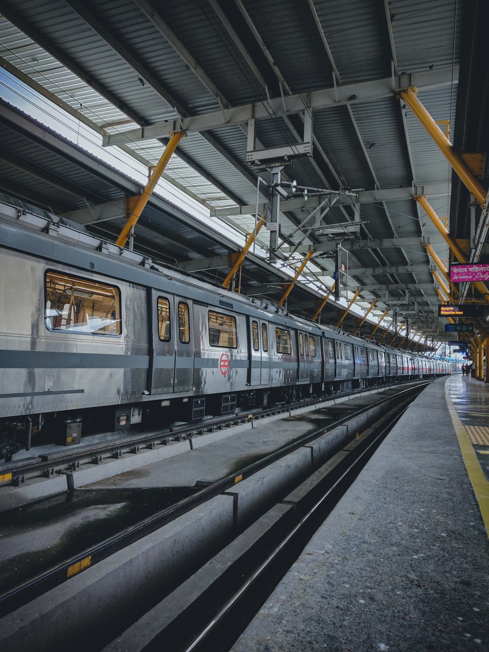 a train in a station