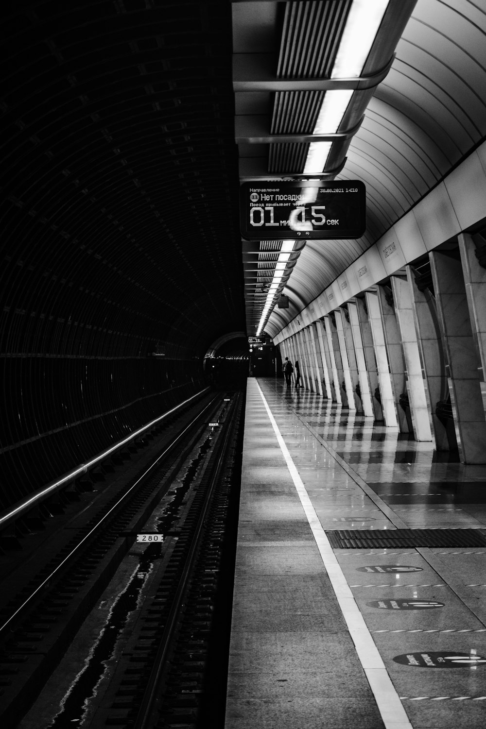 a close up of a train station