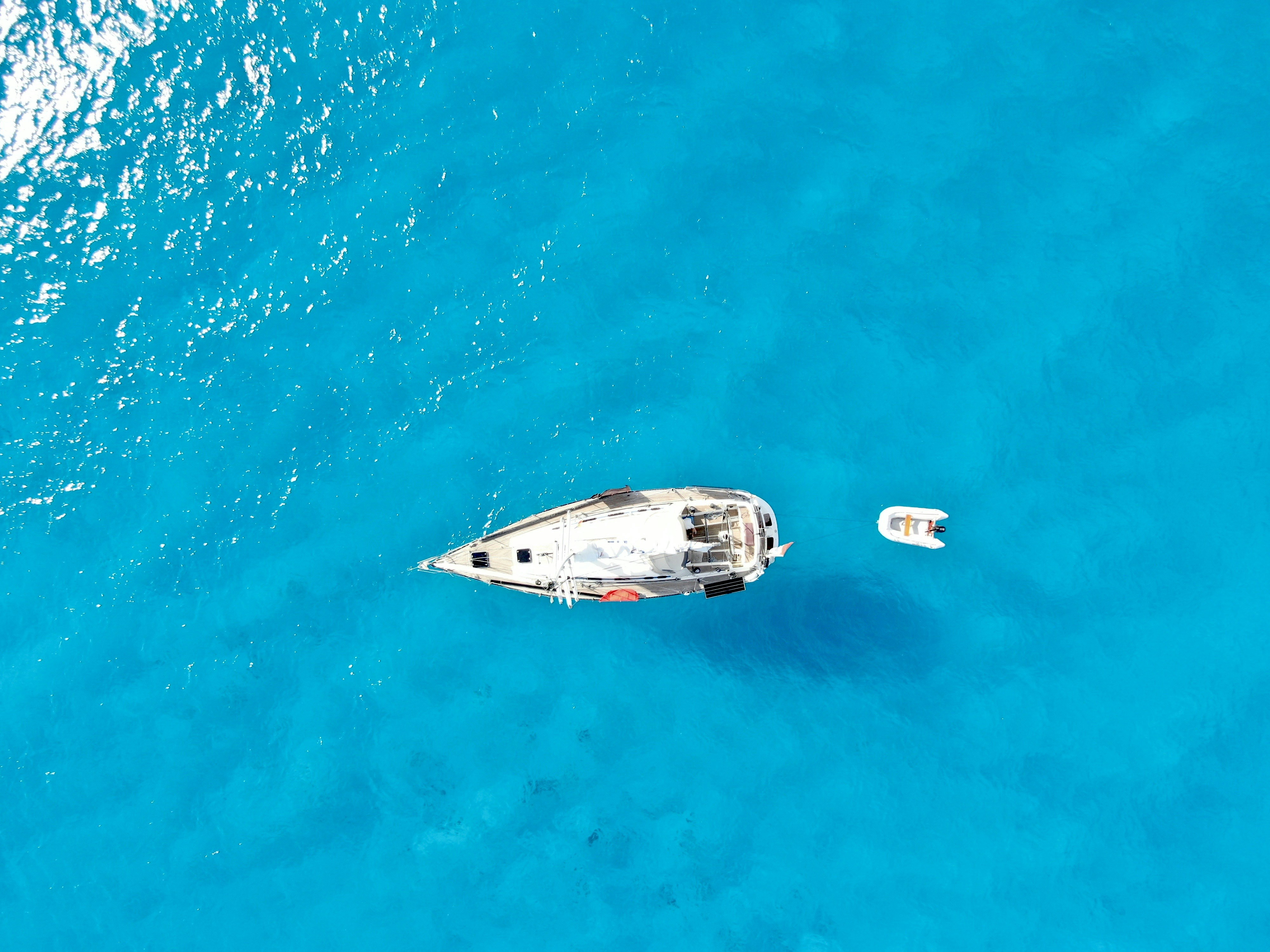 a group of boats in the water