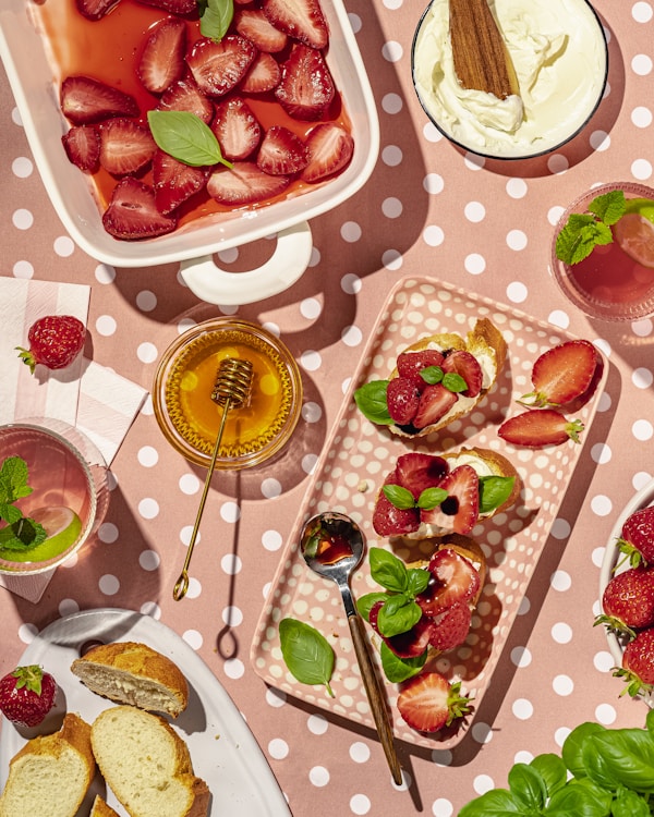 A table full of food