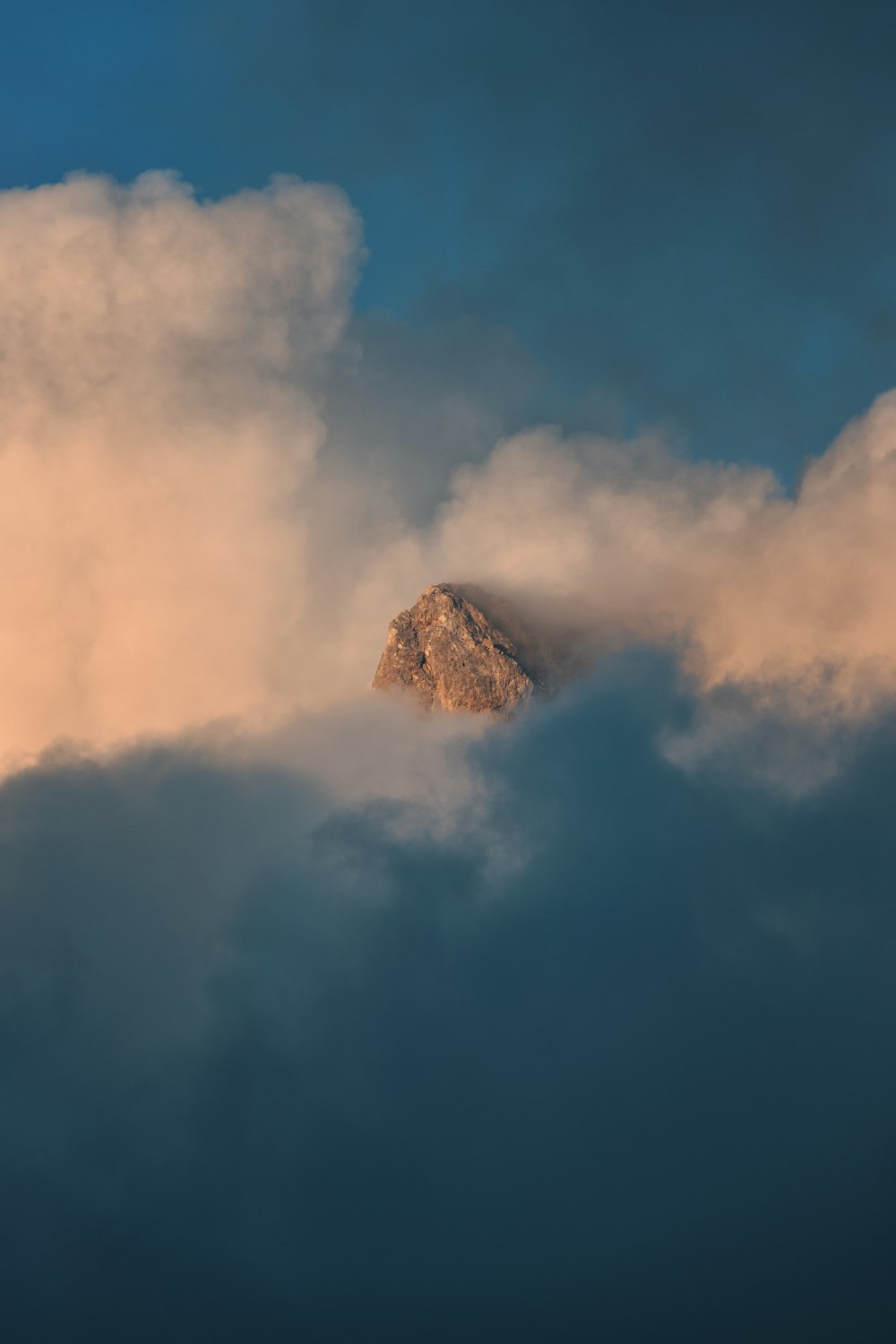 a blue sky with clouds