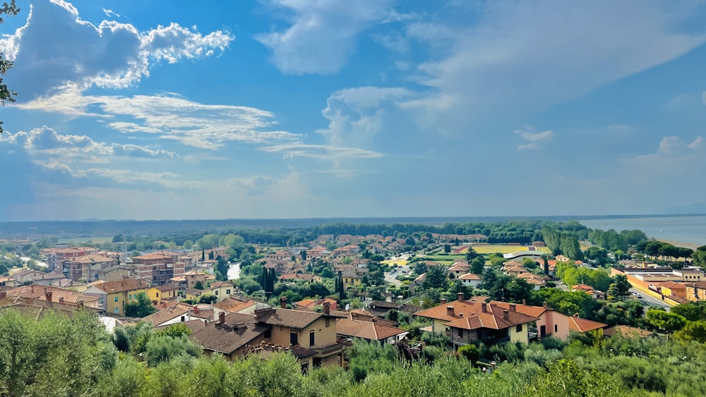 a city with many buildings