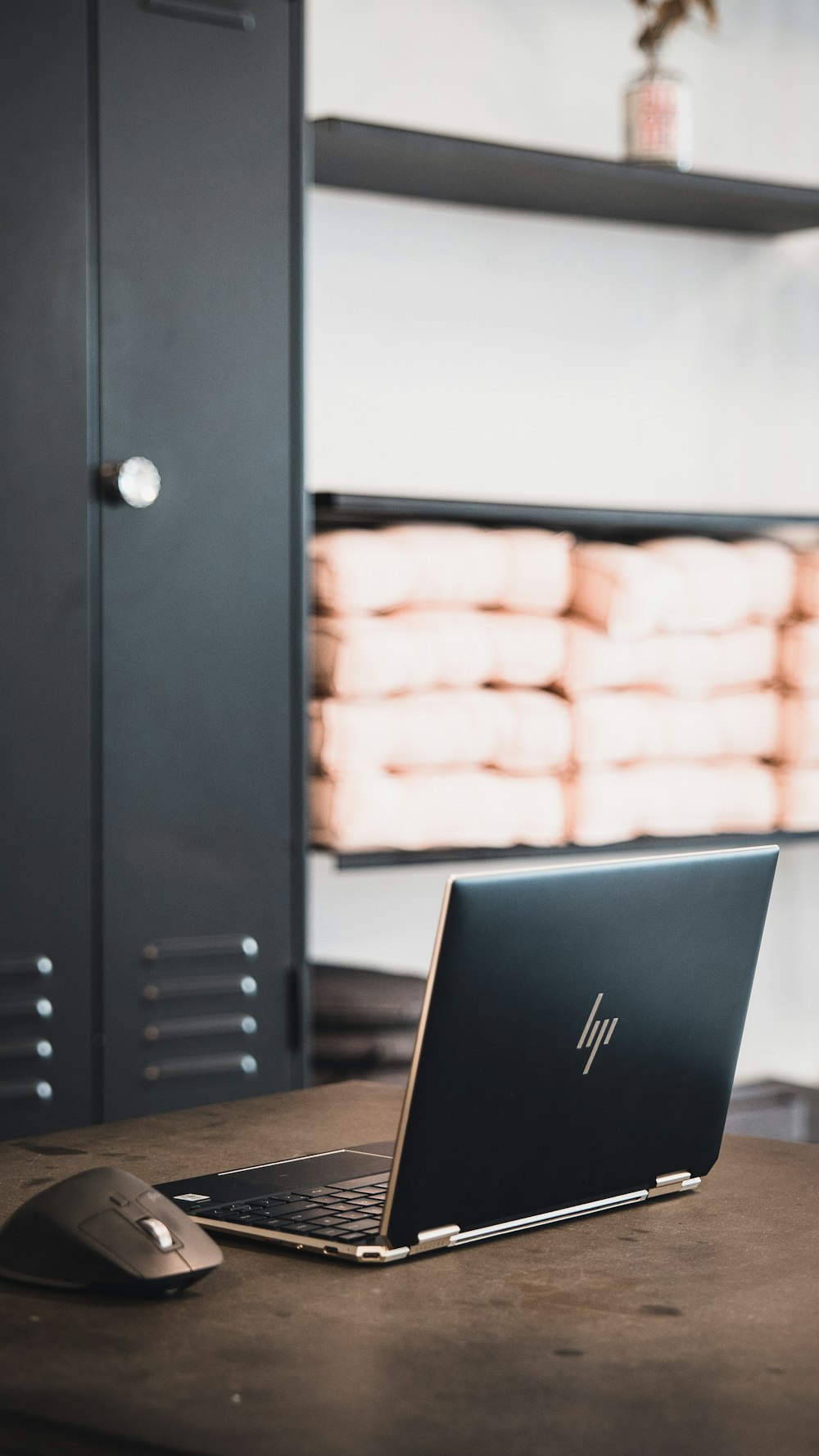 a laptop on a desk