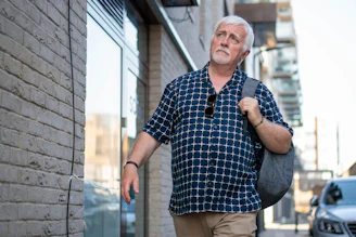 a man standing outside